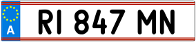 Trailer License Plate